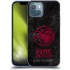 Pouzdro a kryt na mobilní telefon Apple Pouzdro Head Case Apple iPhone 13 Hra o trůny - Sigils Targaryen - Fire and Blood