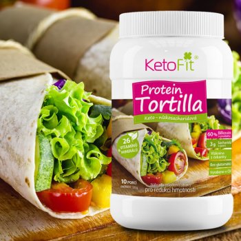 Ketofit Tortilla proteinová low carb 320 g,10 porcí
