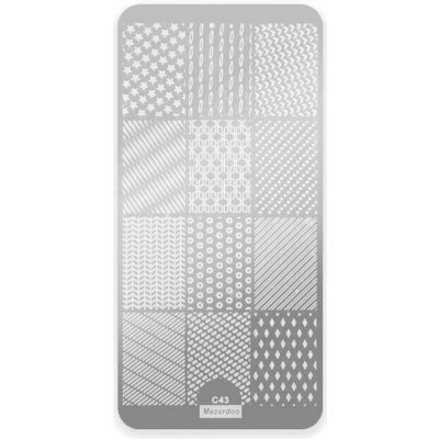 Starnails Razítkovací destička Mezerdoo C43 – Zboží Dáma