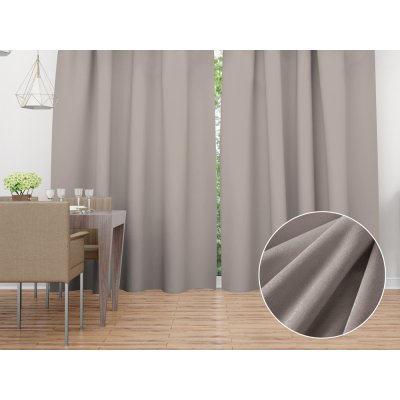 Biante Sametový závěs Velvet Premium SVP-015 Latte - šířka 135 cm 135x220 cm – Hledejceny.cz