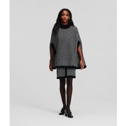 Karl Lagerfeld BOUCLE PONCHO černá