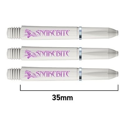 Red Dragon Peter Wright SNAKEBITE Signature Series Short White – Zboží Dáma