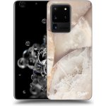 Pouzdro Picasee silikonové Samsung Galaxy S20 Ultra 5G G988F - Cream marble čiré