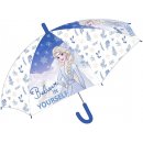 E plus M A137 1563 Ledové království Believe in yourself deštník dívčí průhledný modrý