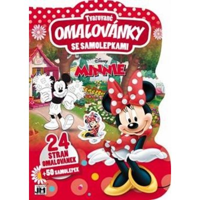 Jiri Models Omalovánky tvarované + samolepky Minnie Mouse