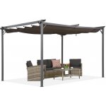 Garden Point pergola La Palma 4x4m Hnědá na terase – Sleviste.cz