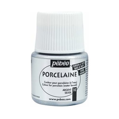 Pébéo č.45 Porcelain 150 č.110 45 ml metalická stříbrná – Hledejceny.cz