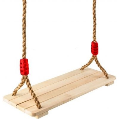 Iso Trade Dřevěná přírodní závěsná houpačka - 40 x 16 cm – Zboží Dáma