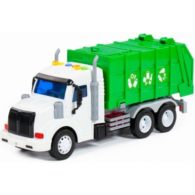 OEM WADER 86495 Popelářské auto odpadkový kontejner + zvukové a světelné efekty – Zboží Mobilmania