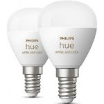 Philips SADA 2x LED RGBW Stmívatelná žárovka Hue WACA P45 E14/5,1W/230V P5750 – Zboží Mobilmania