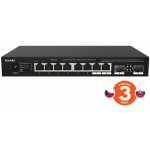 Tenda TEM2010F - 2.5G Ethernet switch, 8x RJ45 2.5G + 2x SFP Multi-Gigabit Switch 100/1000/2500 Mbps, VLAN, MAC 16K – Hledejceny.cz