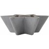 Svícen House Doctor Svícen Mold Star Grey 30,5 cm, šedá barva, plast