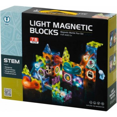 KIK Magnetická kuličková dráha 75ks – Zboží Živě