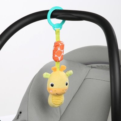 Bright Starts hračka plyšová chrastítko na C kroužku Chime Along Friends Žirafa – Zboží Mobilmania