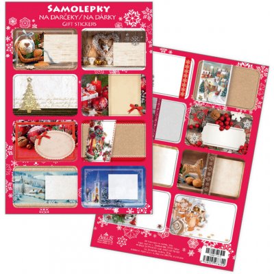 Vánoční jmenovky na dárky 16ks – Zboží Dáma