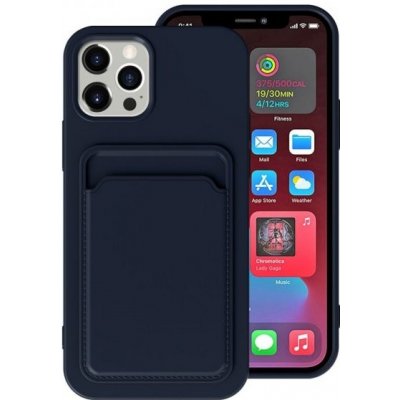 Pouzdro AppleKing s kapsou na karty iPhone 12 - tmavě modré
