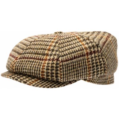 CTH Ericsson Vlněná tvídová bekovka 8-panel od CTH Ericson Alan Harris Tweed Glen Check – Hledejceny.cz