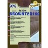 Stínící textilie Doltak stínící síť Browntex160 90% 1 x 10 m hnědá