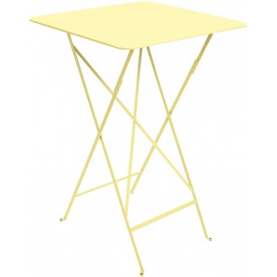 Fermob Bistro 71 x 71 cm kovový skládací bistro stůl Citronově žlutý – Zboží Dáma