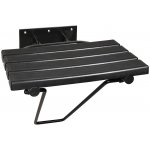 Bemeta HELP: Sklopné sprchové sedátko s nohou bez krytky, černé, plast černý 301102180 – Zboží Mobilmania