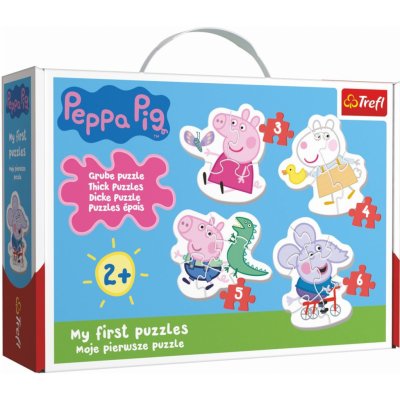 Trefl Baby Prasátko Peppa 4v1 3,4,5,6 dílků – Zboží Mobilmania