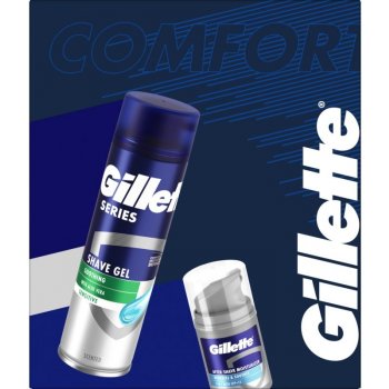 Gillette Series gel na holení 200 ml + hydratační krém 50 ml dárková sada