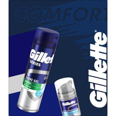Gillette Series gel na holení 200 ml + hydratační krém 50 ml dárková sada – Zboží Mobilmania