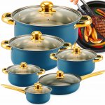 Retoo Sada hrnců nerezová ocel 12 ks – Zboží Dáma