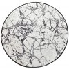 Koupelnová předložka Foutastic Marble Circle Černo bílá priemer 100 cm