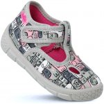 Befado dívčí bačkůrky přezůvky 630P001 kočičky – Zboží Dáma