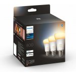 Philips Hue Bluetooth LED White Ambiance set 3ks žárovek 8719514328266 E27 A60 3x6W 3x800lm 2200-6500K bílé stmívatelné – Hledejceny.cz