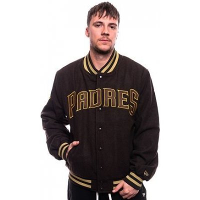 New Era MLB Patch Varsity Jacket San Diego Padres Cooperstown Brown / White – Zboží Mobilmania