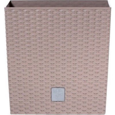 Prosperplast Květináč ratanový Rato low 26,5x26,5 cm objem 15,8 L. mocca