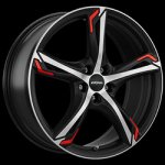 RONAL R62 8,5x20 5x110 ET35 red black matt polished – Hledejceny.cz