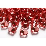 PartyDeco Dekorativní krystaly srdce červené – Zboží Dáma