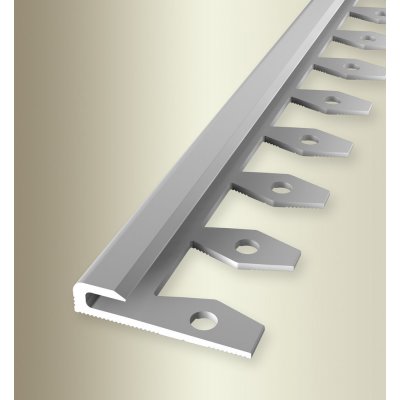 Küberit Ohýbací ukončovací profil Stříbrná 801 EB F4 3 mm 2,5 m