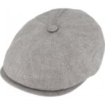 Pánská letní lněná bekovka Hatteras 8dílná šedá Fiebig newsboy cap – Hledejceny.cz