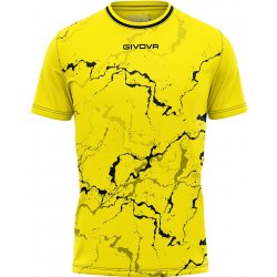 Givova Sportovní triko Grafite Yellow-Black žlutá