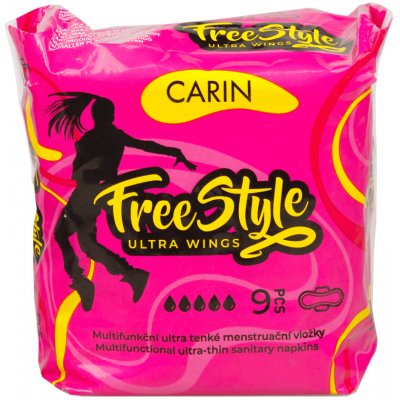 Carin Ultra Wings Free Style hygienické vložky 9 ks – Sleviste.cz