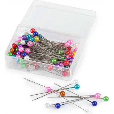 Stoklasa Ozdobné špendlíky s perleťovou hlavičkou délka 40 mm Balení: 1 krab., Varianta: 2 multikolor 2 multikolor – Zboží Mobilmania