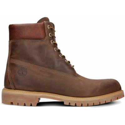 Timberland 6 inch Premium Waterproof hnědé krémové – Zboží Mobilmania
