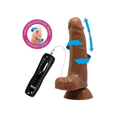 Baile Beautiful Easton Dildo 7,3″ 19 cm realistické rotující dildo