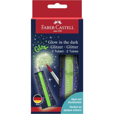 Faber-Castell 125092 sada třpytek v tubě Glow in the dark 2 ks – Hledejceny.cz