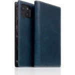 Pouzdro SLG Design D7 Italian Wax Leather iPhone 14 - modré – Sleviste.cz