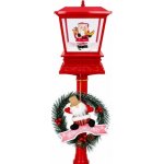 RB-nakuplevne Vánoční pouliční lampa se sněžením 120 cm Santa červená – Hledejceny.cz