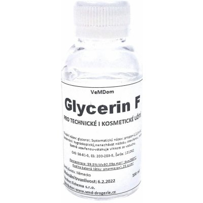 Glycerin F, glycerol, Pharma kvalita, rostlinný čistý bezvodý olej 99,5% 100 ml – Zboží Mobilmania