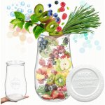 Weck Zavařovací Sklenice 2,7 l váza TULIP plastové víčko 1 Ks úložná dóza – Hledejceny.cz