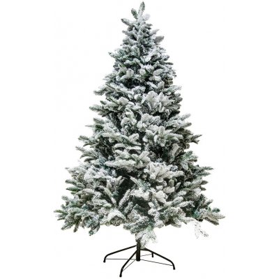 DECOLED Umělý vánoční stromek bílý 180 cm smrček Flock s 2D a 3D jehličím – Zboží Dáma