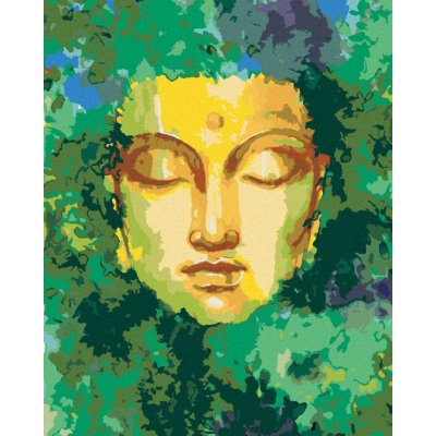 Diamondi Diamantové malování BUDDHA A PŘÍRODA 40 x 50 cm bez rámu a bez vypnutí plátna – Hledejceny.cz