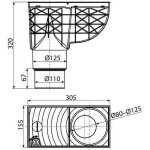 Enpro Lapač střešních splavenin přímý 125 / 110 mm černý – Sleviste.cz